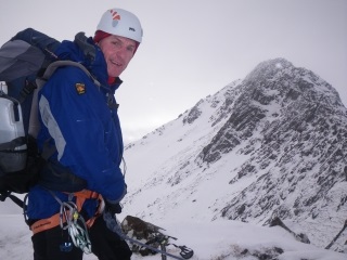 Ian at the start of the Forcan Ridge