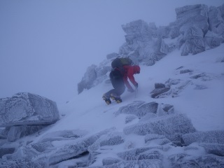 Surviving in the wind on Liathach