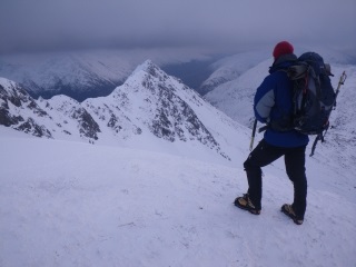Enjoying the view on the walk out