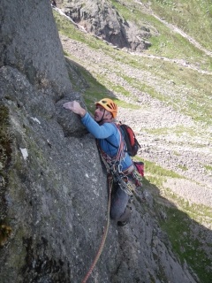 Kenny at the top of the second pitch