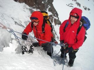 Adam and Dave in The Couloir