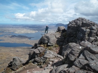 Paul climbing Stac Pollaidh Paul climbing Stac Pollaidh
