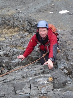 Bruce climbing on the West Buttress