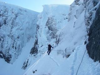Tower Ridge on Ben Nevis in Winter