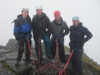 Ian, Archie, Martin and Gerald on summit of Sgurr nan Gillean