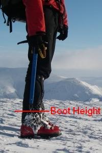 Walking axe length